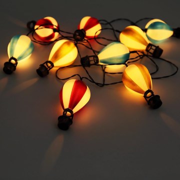 Globo - LED-Solarlichterkette 9xLED/0,06W/3V 390 cm IP44