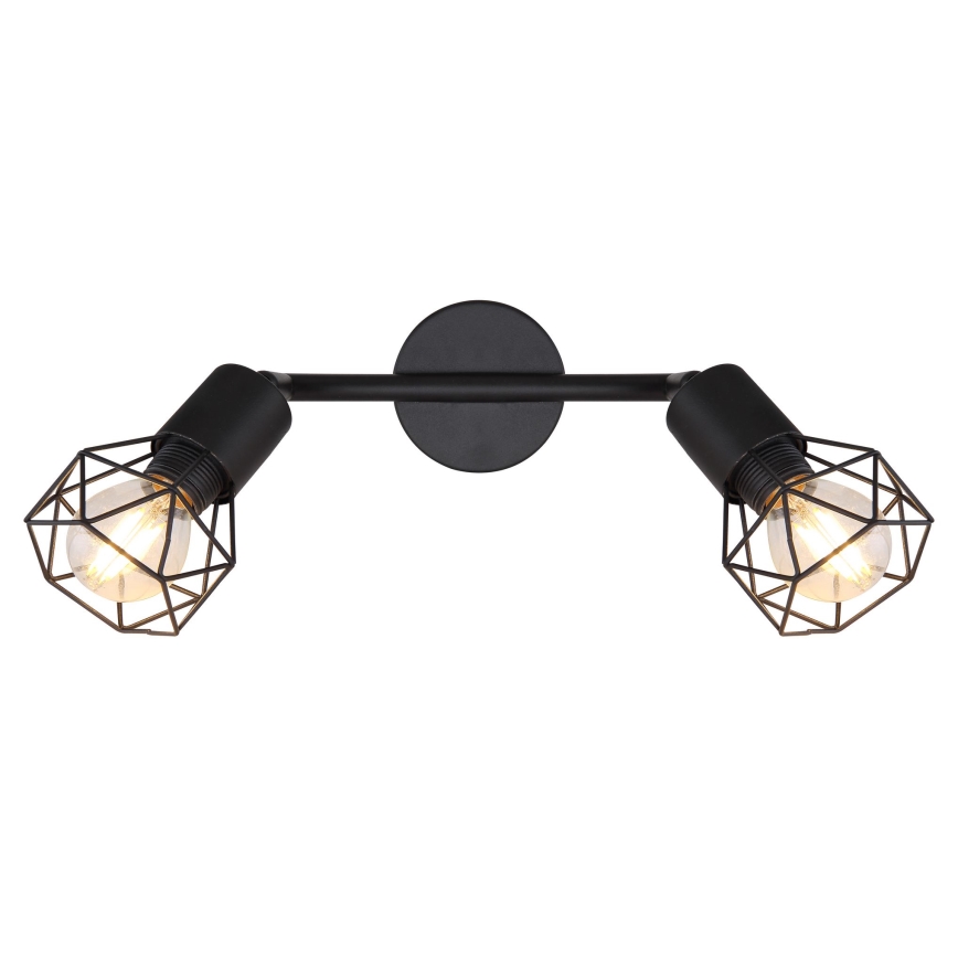 Globo - LED Einbauleuchte 2xE14/6W/230V schwarz