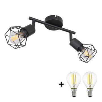 Globo - LED-Strahler 2xE14/6W/230V schwarz