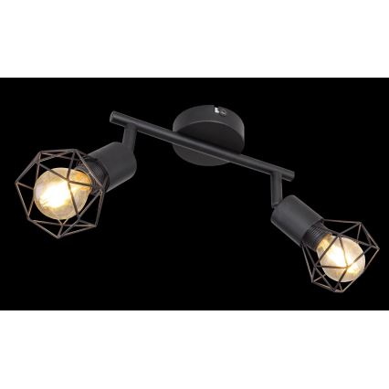 Globo - LED-Strahler 2xE14/6W/230V schwarz