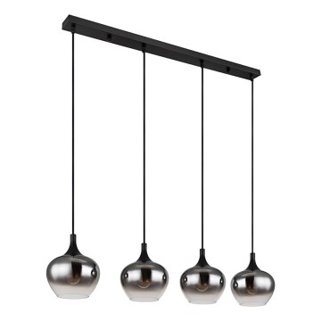 Globo - Pendelleuchte an Kabel 4xE27/40W/230V schwarz