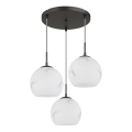 Globo - Pendelleuchte mit Kabelaufhängung, 3x E27/60W/230V, Ø 42,5 cm