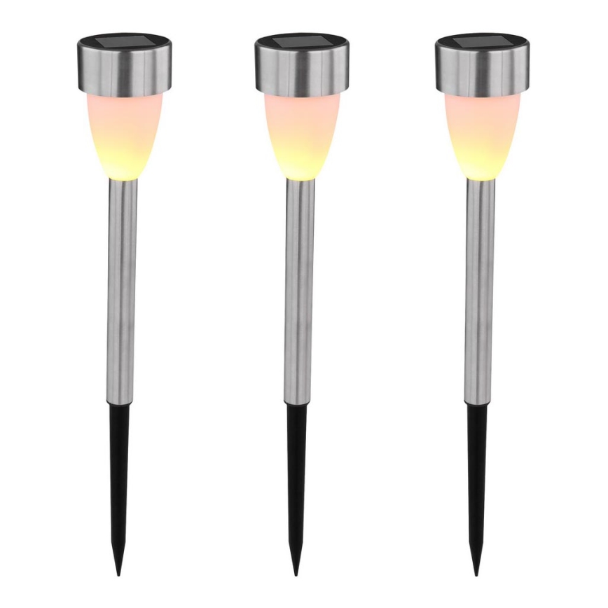 Globo - SET 3x Solarleuchte 3xLED/0,06W/1,2V IP44 200 mAh