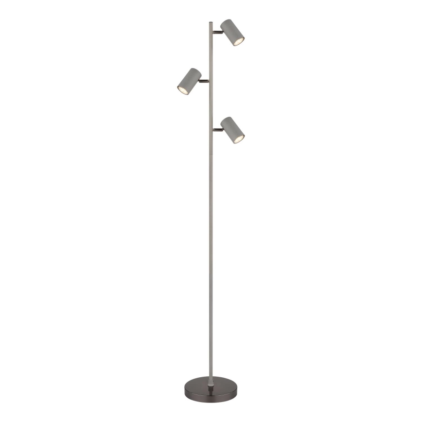 Globo - Stehleuchte 3xGU10/5W/230V grau