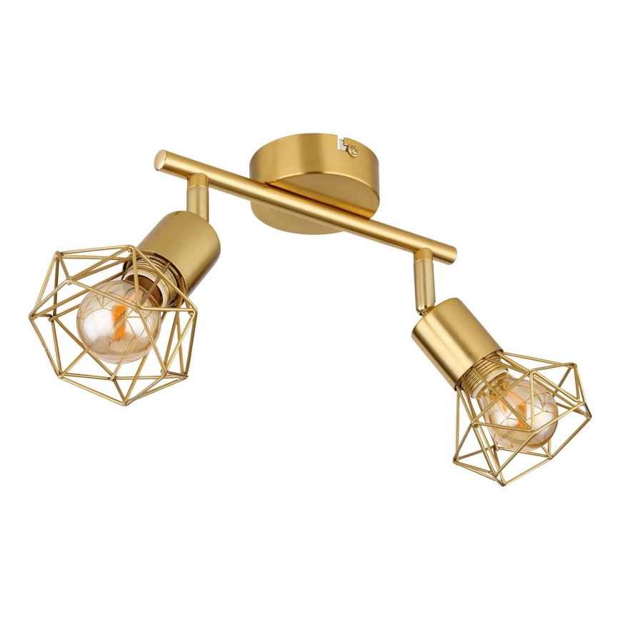 Globo - Strahler 2xE14/40W/230V golden