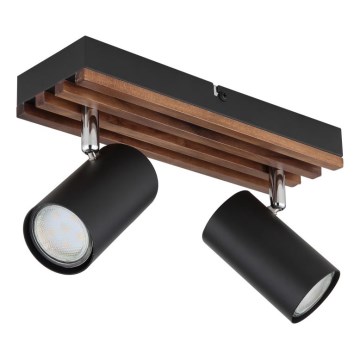 Globo - Strahler 2xGU10/25W/230V schwarz