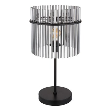 Globo - Tischleuchte 1xE27/60W/230V Ø 30 cm schwarz