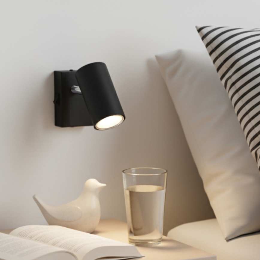 Globo - Wandleuchte Spot 1xGU10/25W/230V schwarz