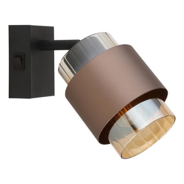Globo - Wandspot 1xE27/40W/230V schwarz/bronze