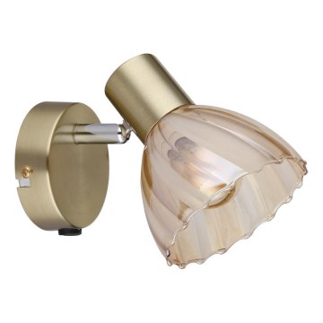 Globo - Wandstrahler 1xE14/40W/230V golden