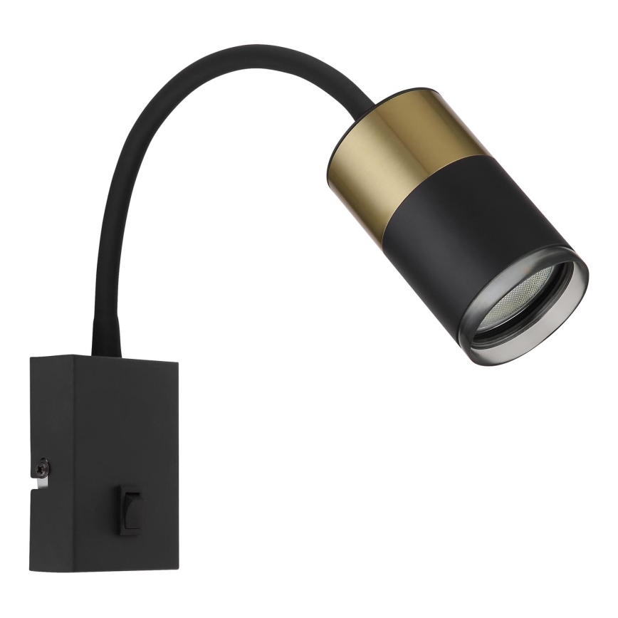 Globo - Wandstrahler 1xGU10/25W/230V schwarz/golden