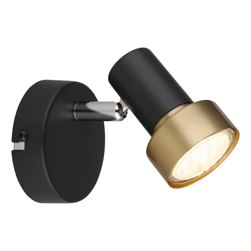 Globo - Wandstrahler 1xGU10/25W/230V schwarz/golden