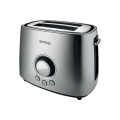 GORENJE T1000E - Toaster mit zwei Schlitzen und Brötchenaufsatz, 1000W/230V, Edelstahl
