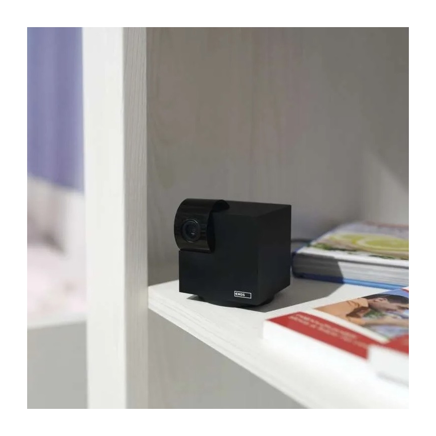 Intelligente drehbare Innenkamera mit Bewegungssensor GoSmart 5V Wi-Fi Tuya schwarz