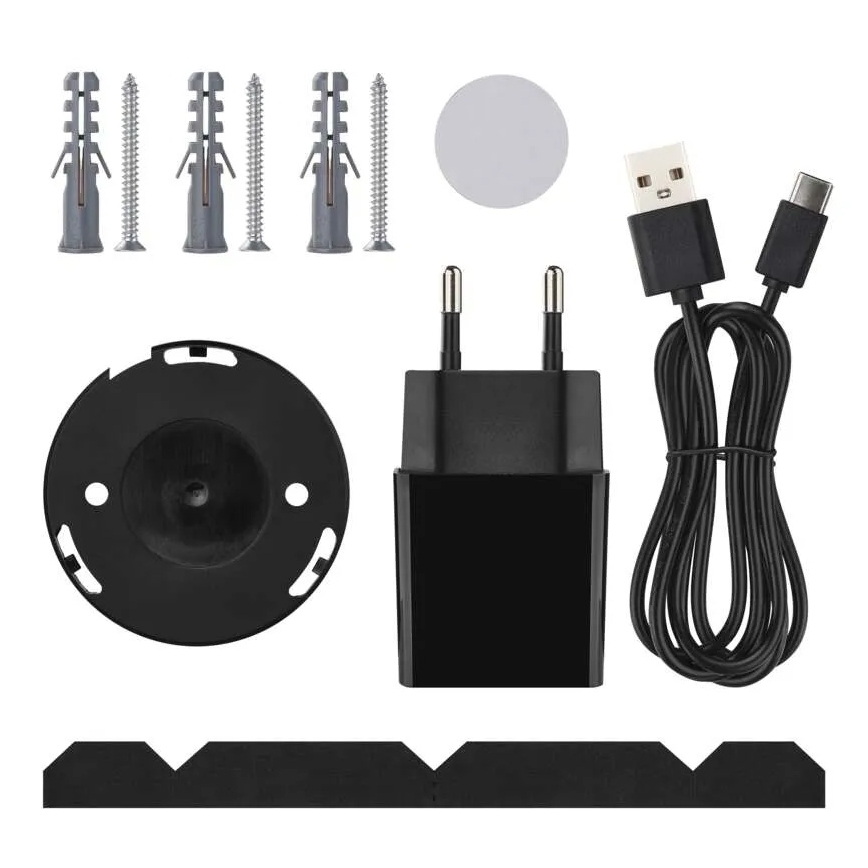 Intelligente drehbare Innenkamera mit Bewegungssensor GoSmart 5V Wi-Fi Tuya schwarz