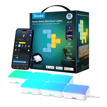 Govee - 10x Smartes Mini RGBIC Panel Wi-Fi