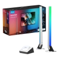 Govee - 2er-Set Smart Gaming Wi-Fi LED RGBIC Panely + Smart Dual weiß + Fernbedienung