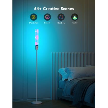 Govee - Dimmbare LED-Stehleuchte CYLINDER SMART RGBICWW 2200-6500K