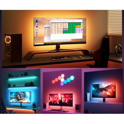 Govee - Dreamview G1 Smart LED RGBIC Monitorbeleuchtung 27-34" Wi-Fi