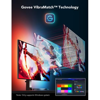 Govee - Dreamview G1 Smart LED RGBIC Monitorbeleuchtung 27-34" Wi-Fi