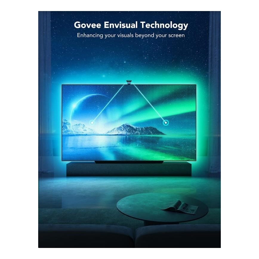 Govee - DreamView T2 DUAL TV 55-65" SMART LED-Hintergrundbeleuchtung RGBIC Wi-Fi + Fernbedienung