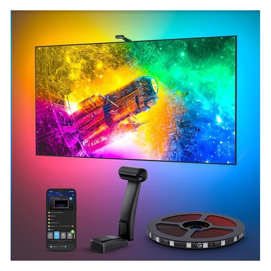 Govee - DreamView T2 DUAL TV 55-65 SMART LED Hintergrundbeleuchtung RGBIC Wi-Fi + Fernbedienung