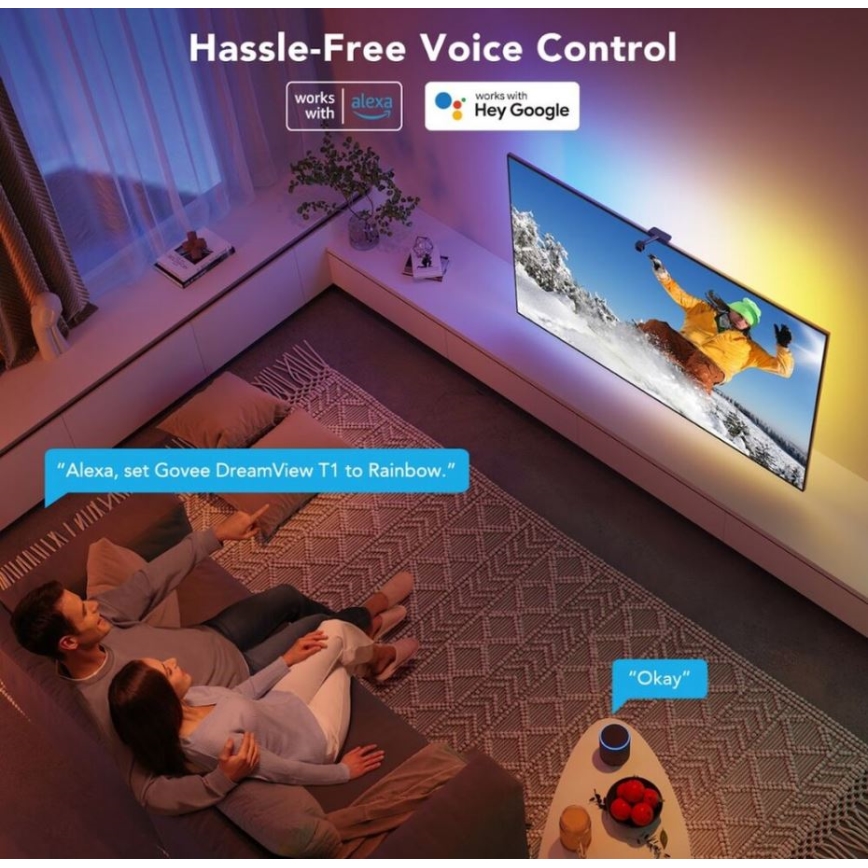 Govee - DreamView TV 55-65" SMART LED-Hintergrundbeleuchtung RGBIC Wi-Fi