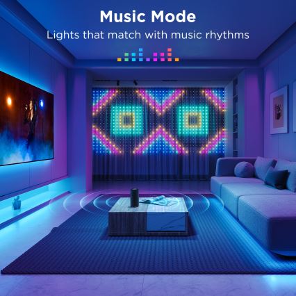 Govee - LED RGB Dimmbare Deko-Lichterkette für den Outdoor-Bereich LED/15W/230V IP65 Wi-Fi