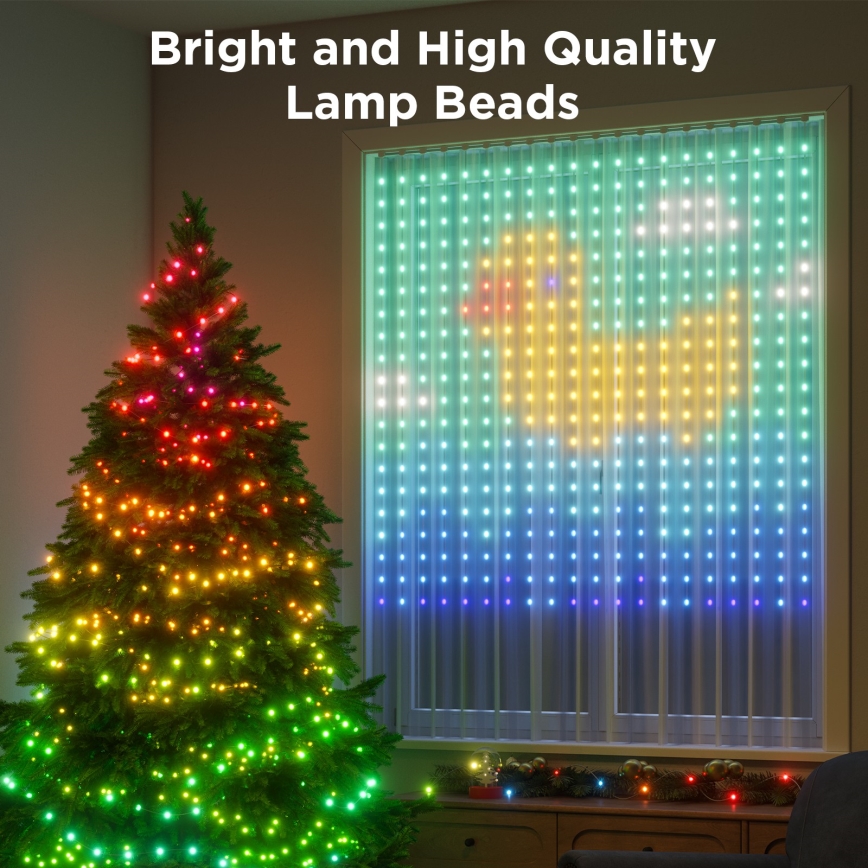 Govee - LED RGB Dimmbare Deko-Lichterkette für den Outdoor-Bereich LED/15W/230V IP65 Wi-Fi