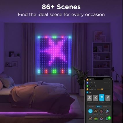 Govee - LED RGB Dimmbare Deko-Lichterkette für den Outdoor-Bereich LED/15W/230V IP65 Wi-Fi