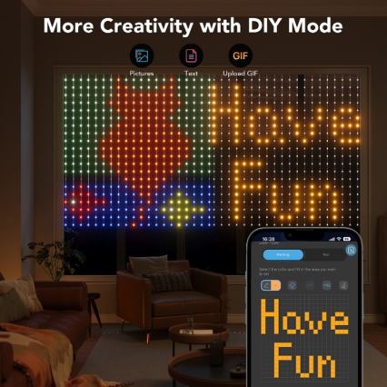 Govee - LED RGB Dimmbare Deko-Lichterkette für den Outdoor-Bereich LED/15W/230V IP65 Wi-Fi