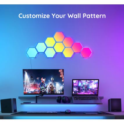 Govee - Erweiterungsset 2x LED RGB Dimmbares Panel LED/7,2W/230V Wi-Fi