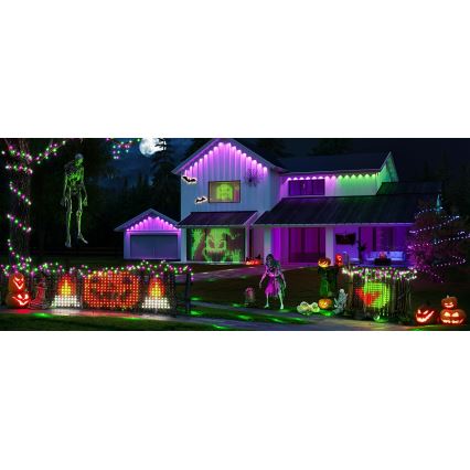 Govee - LED RGBIC Außen-Lichtnetz 143x85cm Wi-Fi Matter IP65