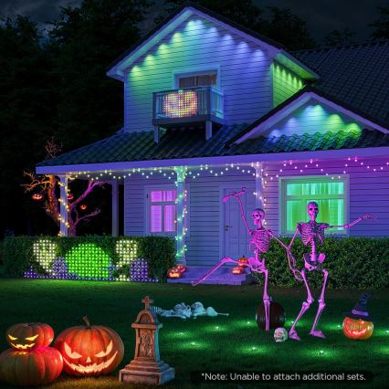 Govee - LED RGBIC Außen-Lichtnetz 143x85cm Wi-Fi Matter IP65