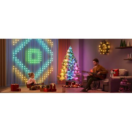 Govee - LED RGBICW Outdoor-Weihnachtslichterkette 2700-6500K 20m Wi-Fi Matter IP66