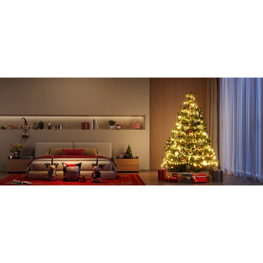 Govee - LED RGBICW Outdoor-Weihnachtslichterkette 2700-6500K 20m Wi-Fi Matter IP66