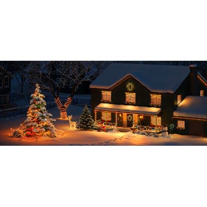 Govee - LED RGBICW Outdoor-Weihnachtslichterkette 2700-6500K 20m Wi-Fi Matter IP66