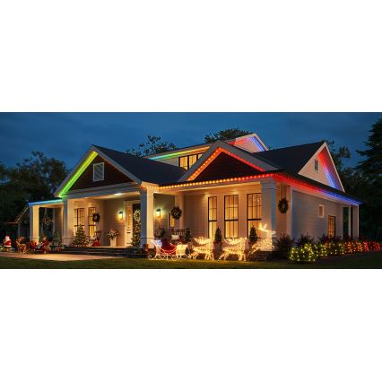 Govee - LED RGBICW Outdoor-Weihnachtslichterkette 2700-6500K 20m Wi-Fi Matter IP66