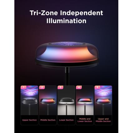 Govee - LED RGBICWW Dimmbare Stehleuchte UPLIGHTER MATTER LED/24W/230V Wi-Fi