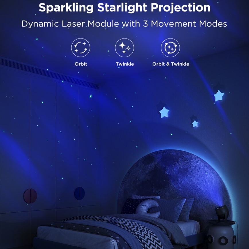 Govee - LED-RGBW-Projektor Galaxy Light Pro Wi-Fi Matter