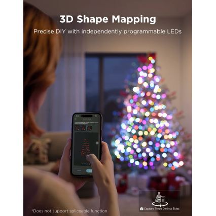 Govee - LED RGBWIC Außen-Weihnachts-Lichterkette 2700-6500K 30m Wi-Fi Matter IP65