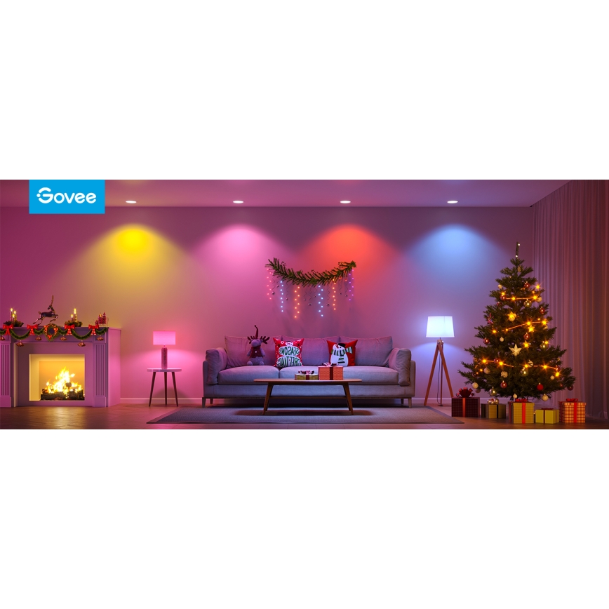 Govee - dimmbares LED-RGBWW-Leuchtmittel Smart MATTER E27/12W/230V 2700-6500K Wi-Fi