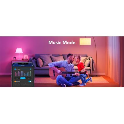 Govee - dimmbares LED-RGBWW-Leuchtmittel Smart MATTER E27/12W/230V 2700-6500K Wi-Fi
