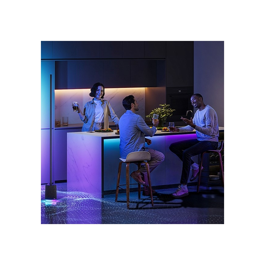 Govee - Dimmbare LED-Stehleuchte mit Lautsprecher Pro RGBICWW 2200-6500K Wi-Fi + Fernbedienung