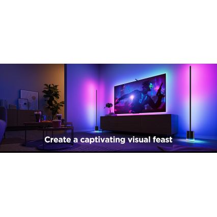 Govee - Dimmbare LED-Stehleuchte Smart MATTER LED RGBICWW 2200-6500K Wi-Fi + Fernbedienung