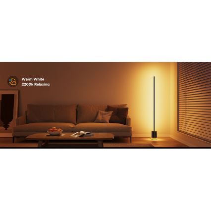Govee - Dimmbare LED-Stehleuchte Smart MATTER LED RGBICWW 2200-6500K Wi-Fi + Fernbedienung