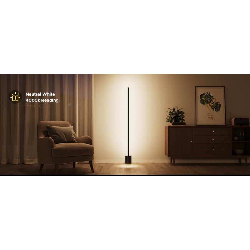 Govee - Dimmbare LED-Stehleuchte Smart MATTER LED RGBICWW 2200-6500K Wi-Fi + Fernbedienung