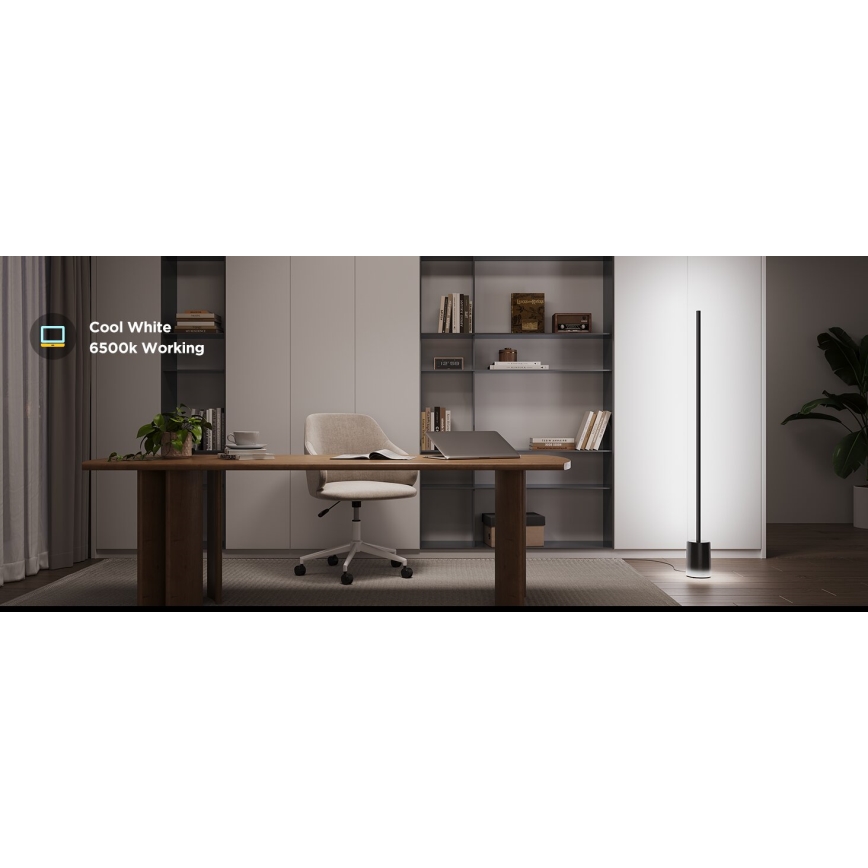 Govee - Dimmbare LED-Stehleuchte Smart MATTER LED RGBICWW 2200-6500K Wi-Fi + Fernbedienung