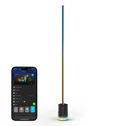 Govee - Dimmbare LED-Stehleuchte Smart MATTER LED RGBICWW 2200-6500K Wi-Fi + Fernbedienung