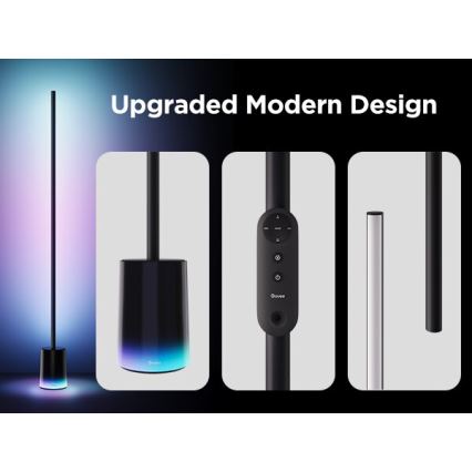 Govee - Dimmbare LED-Stehleuchte Smart MATTER LED RGBICWW 2200-6500K Wi-Fi + Fernbedienung